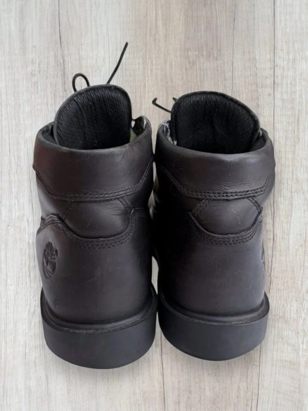 Timberland Waterproof Chukka Boots Black Leather Men's 10.5 Lace Up Work Boots